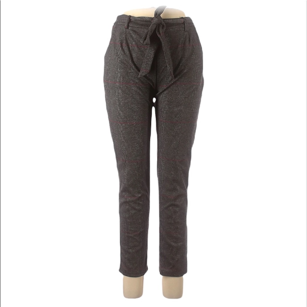 Love tree gray plaid Tie Trouser, Pants - S